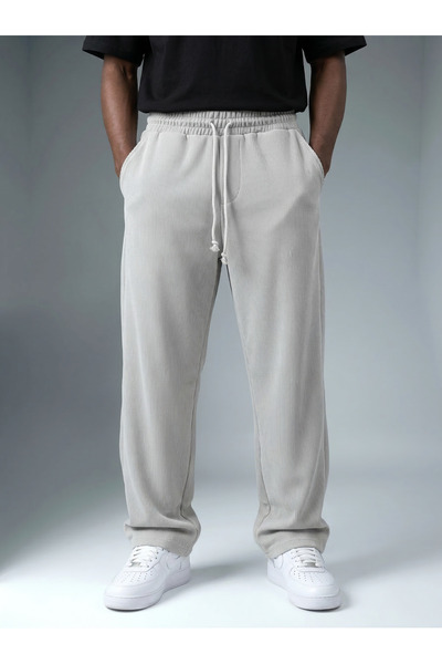 KHAYN ERKEK FİTİLLİ BAGGY LASTİK BEL BOL PAÇA PANTALON K2026P