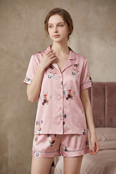 Laperissa Γυναικείο κοντομάνικο σετ πιτζάμες με σορτς, καλοκαιρινό, με κουμπι...
