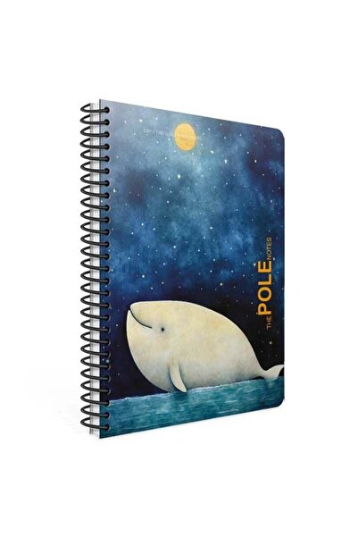 Gıpta Pole Notes Spiral Plastic Cover 80 Sheets 17*24 Lined Notebook