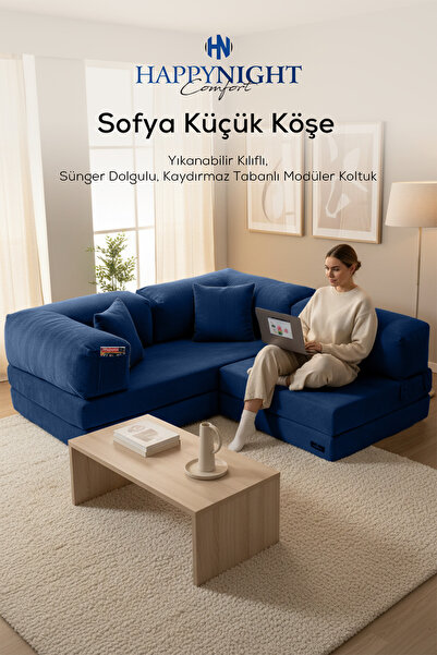 HAPPYNIGHT Sofya Küçük Köşe | Aktivite Koltuğu | Oyun Koltuğu | Sünger Koltuk...