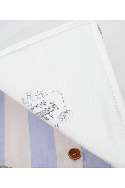 Textile sweet 5 قطع كبيرة الحجم مبطنة رمادية مخططة أسفل القاعدة سترة بيكيه بطانية مخبأ 62x46x22
