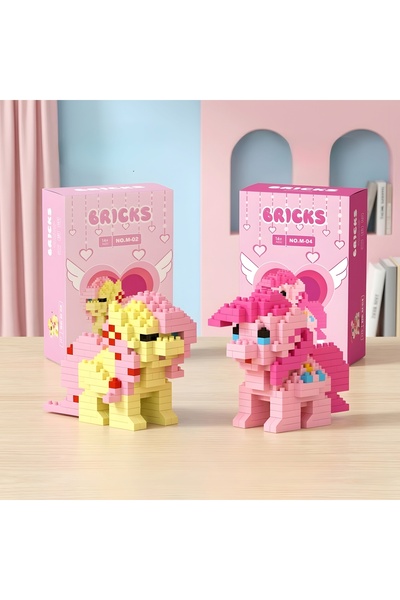DEK Bricks Pony Serisi 2'li Blok Seti - Pinkie Pie ve Fluttershy Figürleri - ...