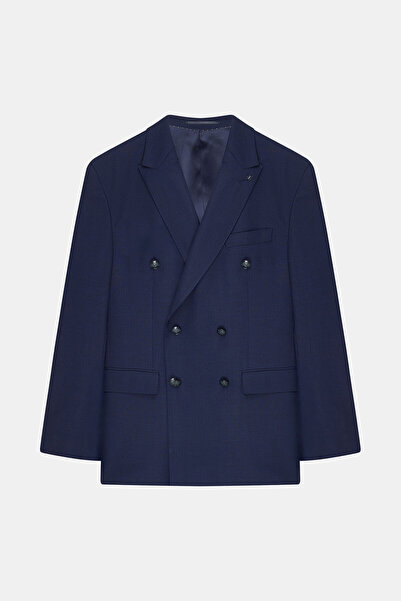 W Collection LACİVERT YÜN REGULAR CEKET