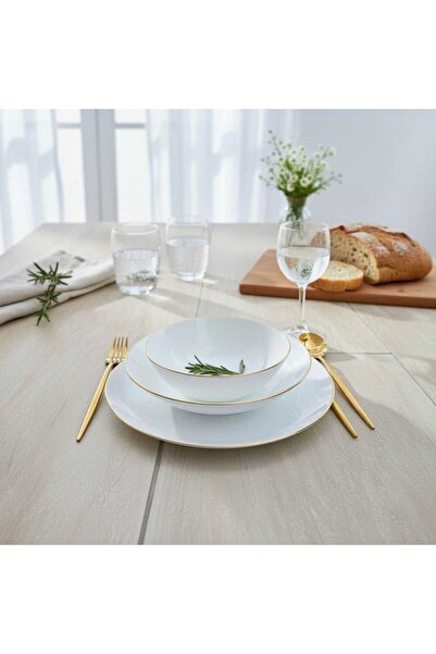 IKEA Oftast 18 Parça Yaldızlı Yemek Takımı