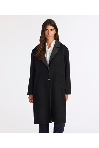 Yargıcı Regular Kırlangıç Yaka Uzun Kol Palto
