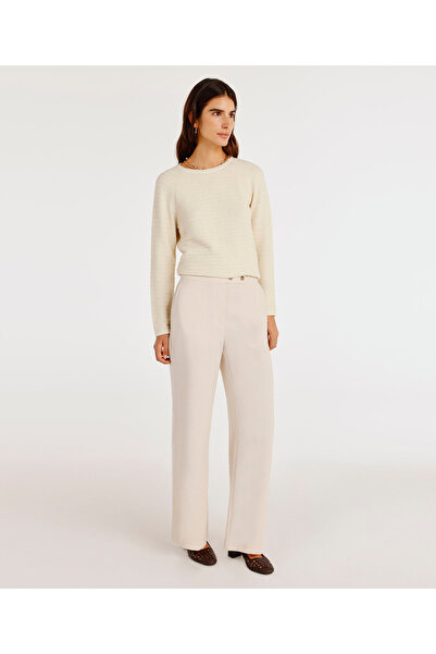 Yargıcı بنطال بقصة مستقيمة مع إغلاق مزدوج الصدر