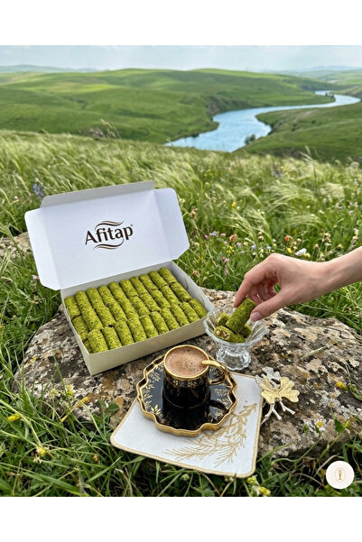 AfitabCollection Toz Fıstıklı Fitil Lokum 250gram