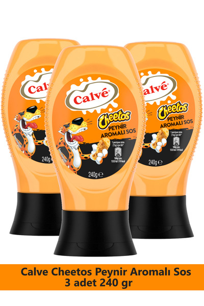Calve Cheetos Peynir Aromalı Sos 3 x 250gr
