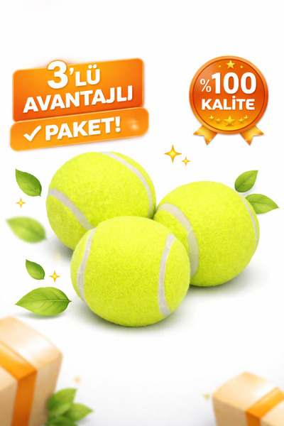 hn sport 3’lü Tenis Topu Seti | Tüy Toplama, Evcil Hayvan Oyuncağı, Çamaşır &...