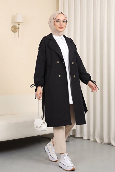 HİJABAYA Καμπαρντίνα με κορδόνια με καλυμμένες τσέπες