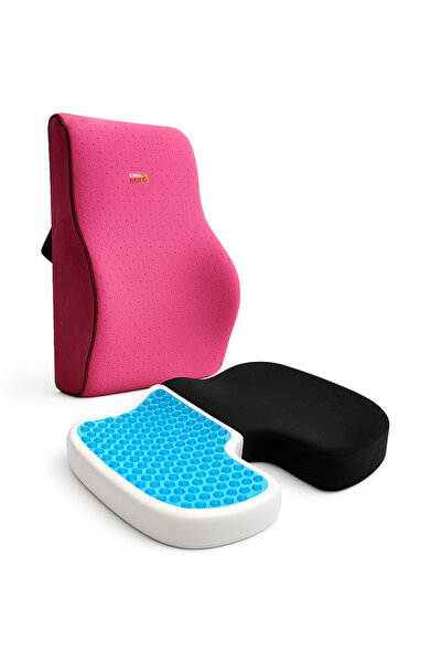 Linomag Σετ 2 ορθοπεδικών μαξιλαριών Linomag®, κάθισμα αφρού μνήμης με δροσισ...