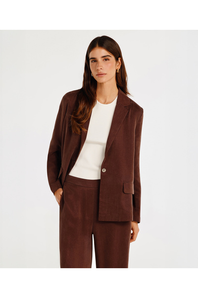 Yargıcı Single Button Long Sleeve Jacket