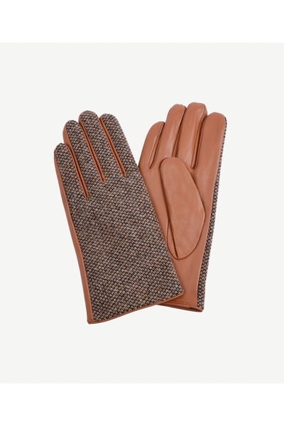 Yargıcı Kumaş Ve Deri Karışımı Eldiven