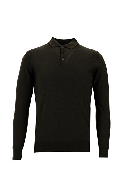 Kiğılı Pulover de tricotaj cu gât polo