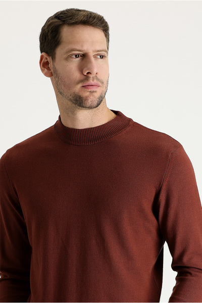 Kiğılı Half Turtleneck Regular Fit Cotton Sweater