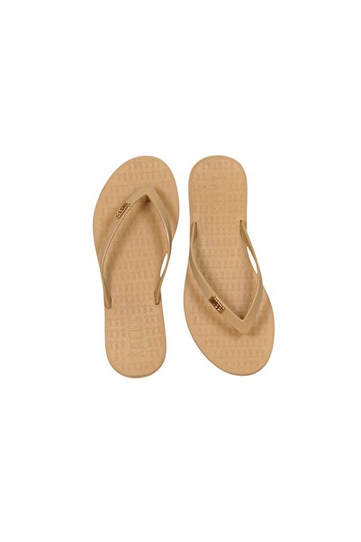 Tkees Papuci de plajă crem pentru femei