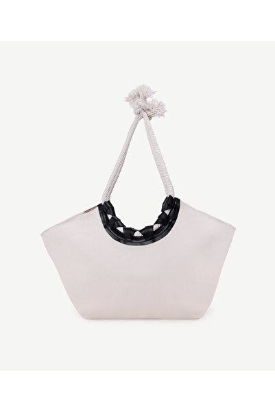 Yargıcı Halat Detaylı Plaj Çantası