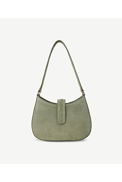 Yargıcı حقيبة جلدية الرغيف الفرنسي مع تفاصيل محبوكة