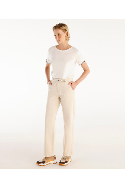 Yargıcı Comfortable Fit Denim Trousers with Belt Detail