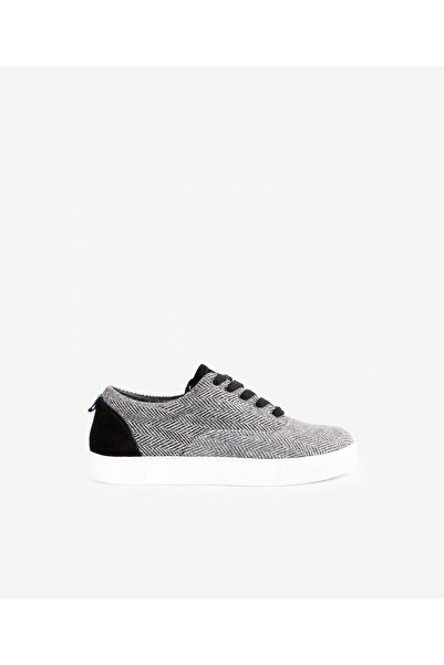Yargıcı Herringbone Patterned Fabric Sneakers