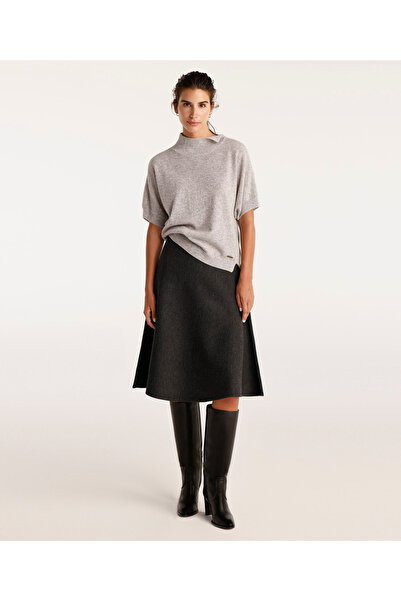 Yargıcı A-Line Knee-Length Knitwear Skirt