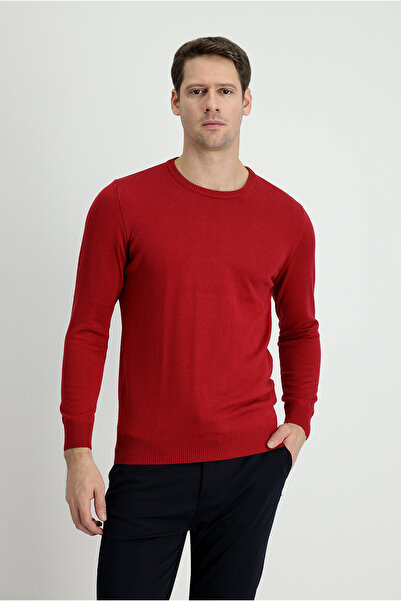 Kiğılı Pulover tricotat din bumbac, slim fit, cu decolteu