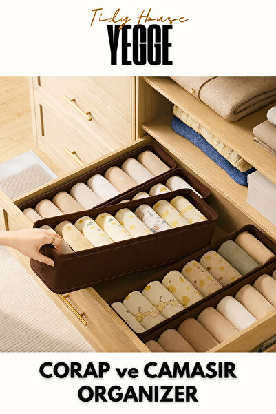 YEGGE 2-компонентен органайзер за чекмеджета и шкафове, органайзер за рафтове...