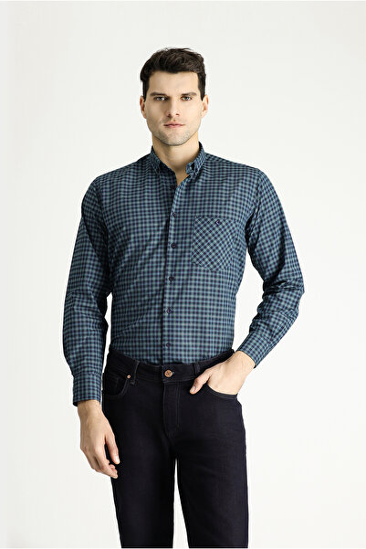 Kiğılı Cămașă cu mânecă lungă, cu croială obișnuită, din bumbac, ușor de călcat