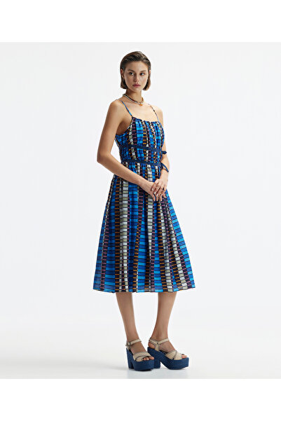Yargıcı Strappy Midi Dress with Side Tie Detail