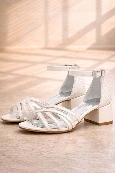 hapshoe Βραδινό φόρεμα για κορίτσια με χοντρό τακούνι Belle Sedef