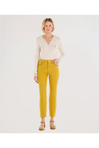 Yargıcı Cep Detaylı Dar Kalıp Pantolon