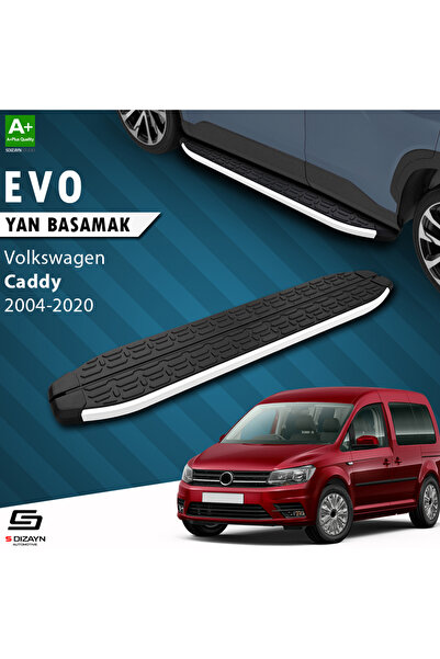 S Dizayn VW Caddy 3 Evo Aluminyum Yan Basamak 193 Cm 2004-2020 A+ Kalite VW-C...