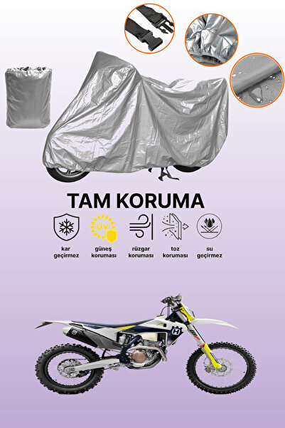 dokaca Gray Rear Bag and Lock Incompatible Husqvarna Fe 350 Compatible Motorc...