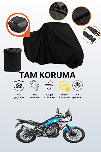 dokaca قماش دراجة نارية متوافق مع CFmoto 450MT متوافق مع الحقيبة الخلفية السوداء