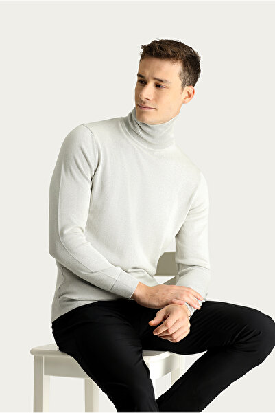 Kiğılı Pulover din bumbac cu decolteu cu croiala regulata