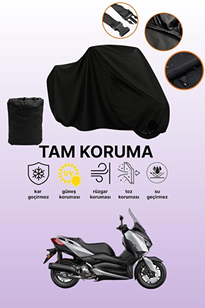 dokaca حقيبة خلفية سوداء وقفل غير متوافقة مع ياماها X-Max 125 ABS متوافقة مع ...