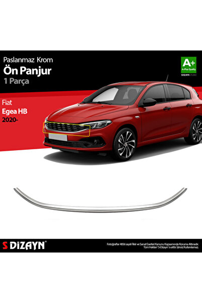 S Dizayn S-Dizayn Fiat Egea HB Krom Ön Panjur Çıtası 2020 Üzeri 5825180