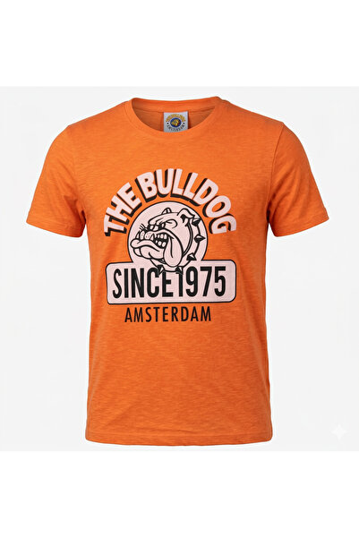 SAFECARE Πορτοκαλί μπλουζάκι με λογότυπο The Bulldog Amsterdam Από το 1975, Μ...