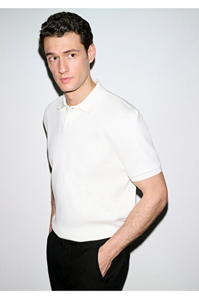 Mavi Ecru Polo Shirt Loose Fit / Loose Comfortable Cut 0613126-70057