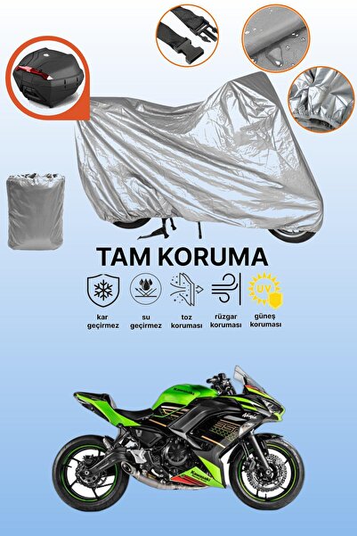 dokaca غطاء محرك متوافق مع كاواساكي نينجا 650 متوافق مع الحقيبة الخلفية باللو...