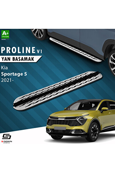 S Dizayn Kia Sportage 5 OEM Still Pro V2 Aluminyum Yan Basamak 173 Cm 2021 Üz...
