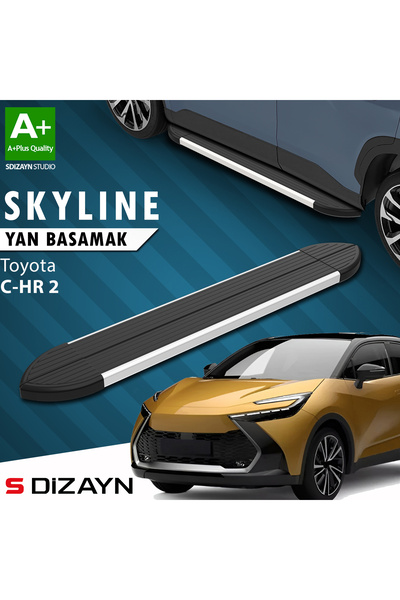 S Dizayn Toyota C-HR 2 Skyline Aluminyum Yan Basamak 173 Cm 2023 Üzeri A+ Kal...
