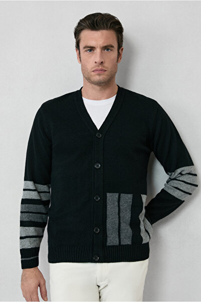 Kiğılı Wool Patterned Knitwear Cardigan