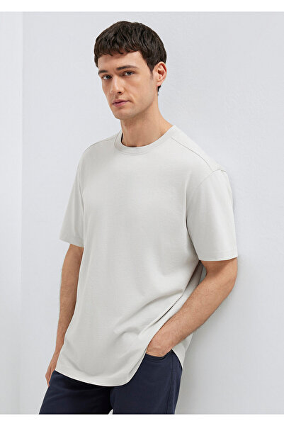 Mavi Gray Basic T-Shirt Loose Fit / Comfortable Loose Cut 0613466-70077