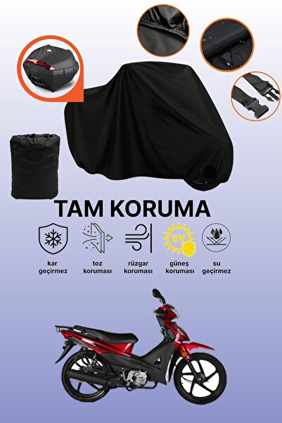 dokaca قماش دراجة نارية متوافق مع كوبا رينبو متوافق مع الحقيبة الخلفية السوداء