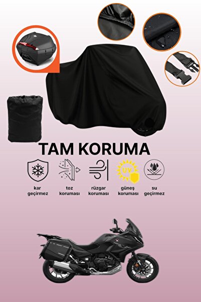 dokaca Black Tail Bag Compatible with Honda Nt 1100 Compatible Motorcycle Tar...