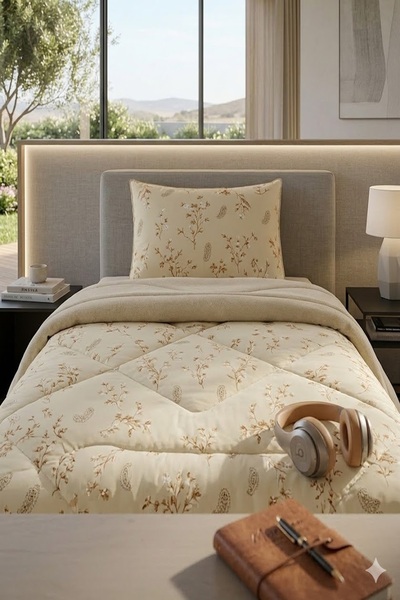 BAMİROSE طقم لحاف مزدوج الجوانب فاخر من دايموند لوكس ويلسوفت + غطاء وسادة، طق...