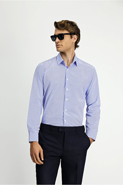 Kiğılı Cămașă din bumbac imprimată cu mânecă lungă, slim fit