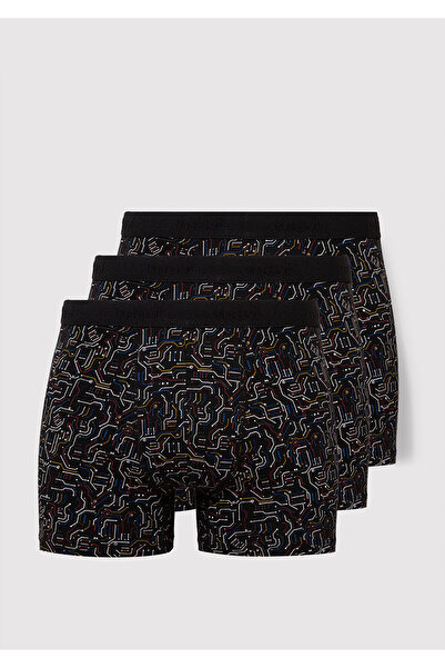 Mavi 3-Pack Printed Black Boxer 0912208-900