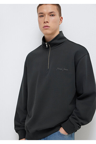 Mavi Jeans Semi-Zip Anthracite Sweatshirt 0S10555-70092